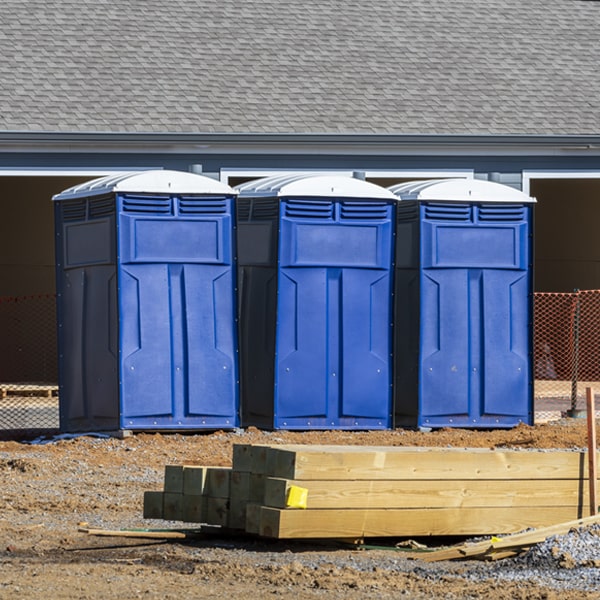 how can i report damages or issues with the porta potties during my rental period in Merry Hill NC